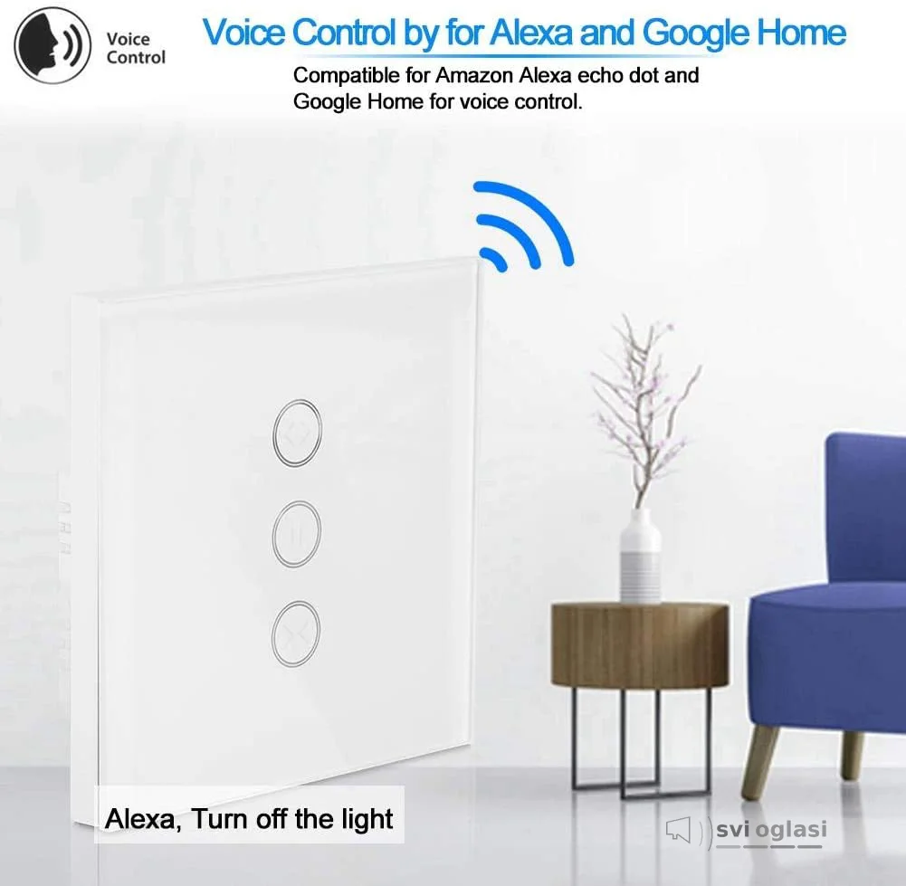 WiFi Curtain Switch, Smart Home Wireless Curtain