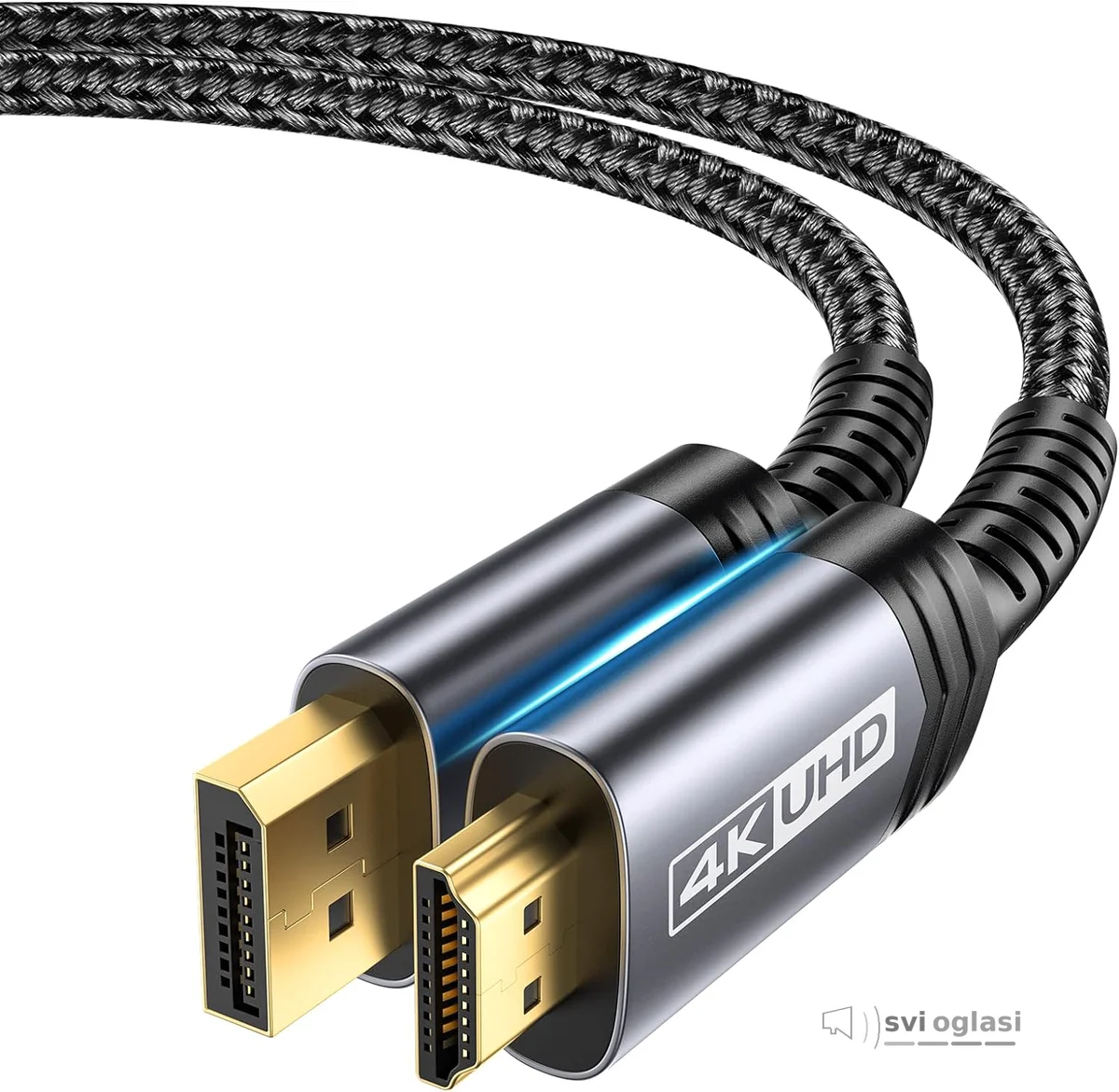 JSAUX 4K DisplayPort to HDMI Cable