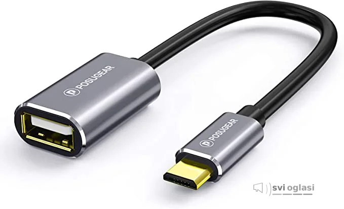 OTG Cable, POPSUGAR Micro USB Male to USB 2.0 Female OTG Adapter Gold plated