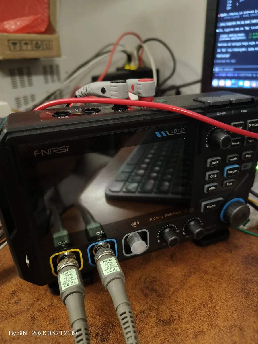 FNIRSI 2D15P Osciloskop 100MHz 500MSa/s